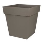 EDA Toscana fyrkantig kruka - 50 cm - 87 L - Taupe