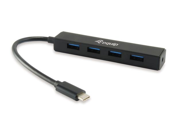 Equip 128954 interface hub USB 3.2 Gen 1 (3.1 Gen 1) Type-C 5000 Mbit/s Black – kuva 2/2