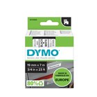 DYMO® D1® 19mm x 7m musta valkoisella tarrateippi