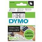DYMO® D1® 6mm x 7m musta valkoisella tarrateippi