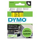 DYMO® D1® 9mm x 7m musta keltaisella tarrateippi