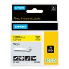 DYMO® Rhino™ Industrial 12mm x 5,5m keltainen vinyyliteippi