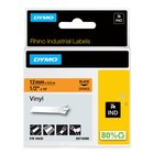 DYMO® Rhino™ Industrial 12mm x 5,5m oranssi vinyyliteippi