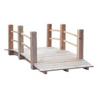 Outsunny® puutarhasilta puinen silta kaiteella 180 kg:n painoon asti kuusipuuta, Muut koneet ja työkalut