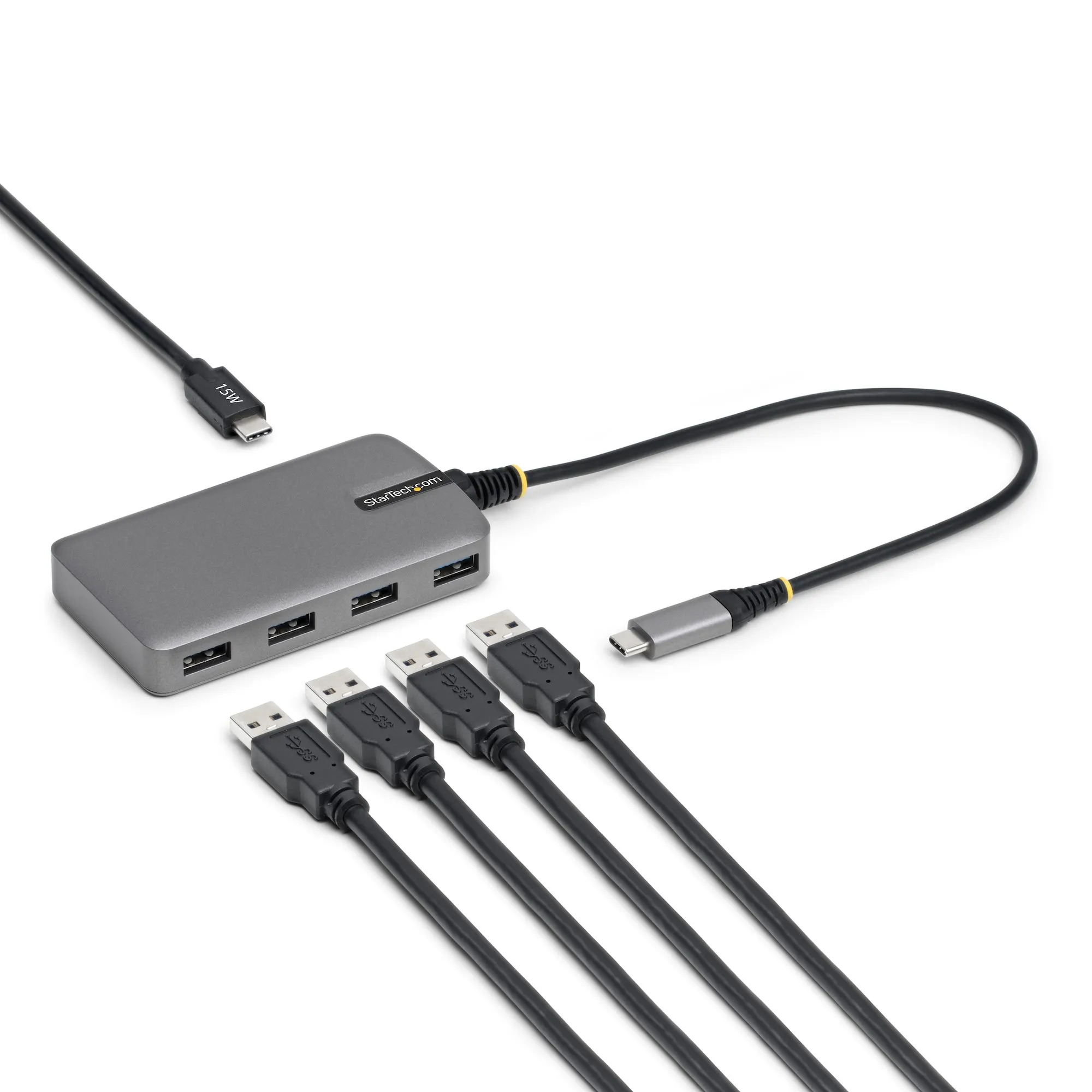 Startech 4-Port USB-C Hub 5Gbps Bus Powered -USB-hubi