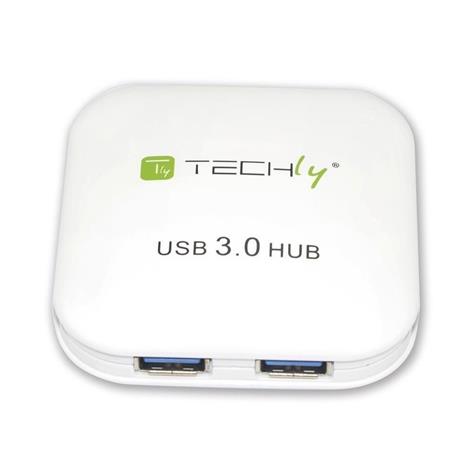 Techly USB 3.0 Super Speed Hub 4 Ports White IUSB3-HUB4-WH