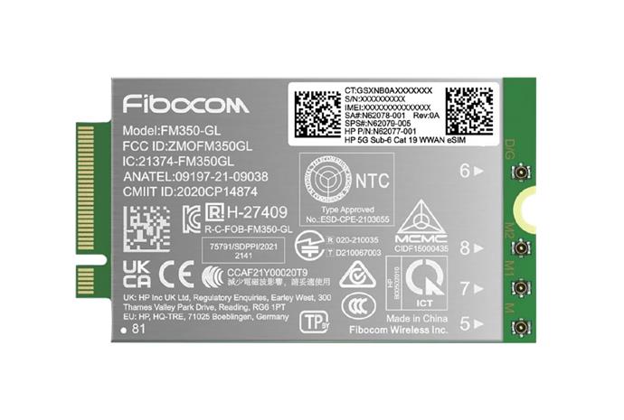 HP 5G Sub-6 Cat 19 WWAN Internal