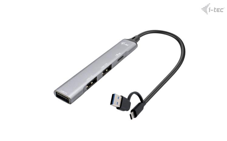 i-tec USB-C/USB-A Metal HUB 1x USB 3.0 + 3x USB 2.0 – kuva 2/2