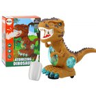 Interaktiivinen keltainen dinosaurus lapsille valoilla ja äänillä