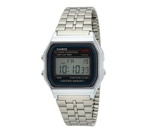 Miesten Casio-kello LED-valaistuksella, hopea