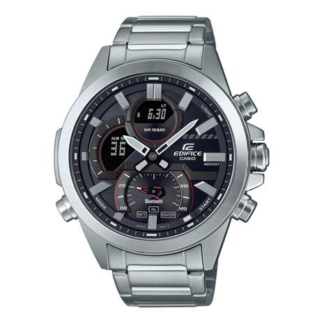 Miesten kello Casio Edifice Bluetooth, hopea/musta