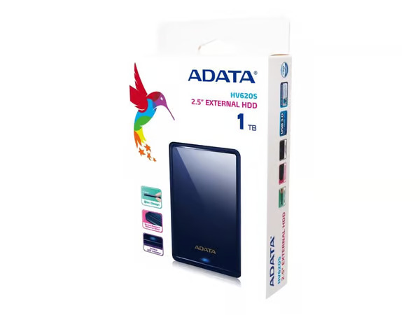 A-Data HV620S Portable Hard Drive - Ulkoiset kovalevyt - 1TB - Sininen