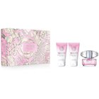 Versace Bright Crystal naisten lahjasetti EDT 50 ml + suihkugeeli 50 ml + vartalovoide 50 ml
