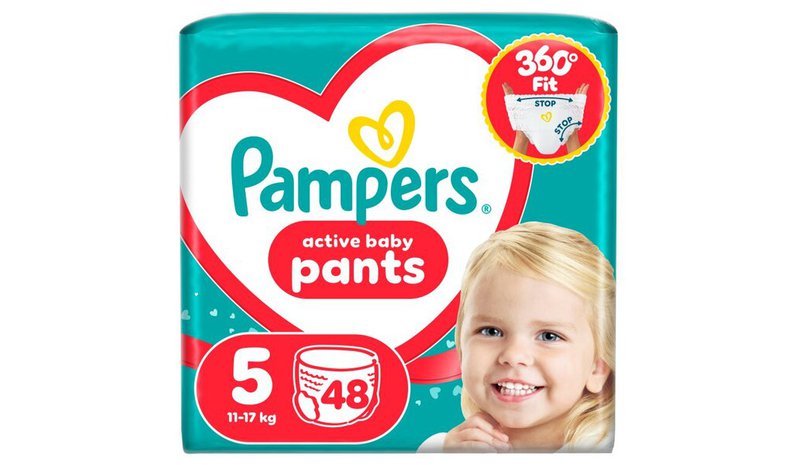 Pampers Active Baby Pants -vaipat, koko 5, 48 vaippaa