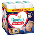 Pampers Night Pants -vaipat, koko 7, 70 kpl