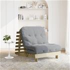 vidaXL Futon vuodesohva patjalla 80x206x11 cm kyllästetty mänty