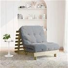 vidaXL Futon vuodesohva patjalla 90x206x11 cm kyllästetty mänty