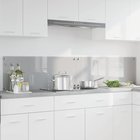 vidaXL Keittiön suojapaneeli 2 pcs Vaaleanharmaa 100 x 40 cm