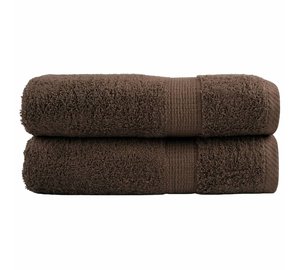 vidaXL Premium-käsipyyhkeet SOLUND 2 kpl ruskea 50x100 cm 600 gsm