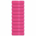 vidaXL Vieraspyyhkeet SAMMAKO 10 kpl Vaaleanpunainen 30x50 cm 360 gsm
