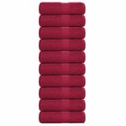 vidaXL Vieraspyyhkeet SAMMAKO 10 kpl viininpunainen 30x50 cm 360 gsm