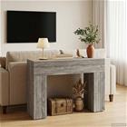 vidaXL Sohvapöytä Harmaa sonoma 102 x 35 x 75 cm Tekninen puu