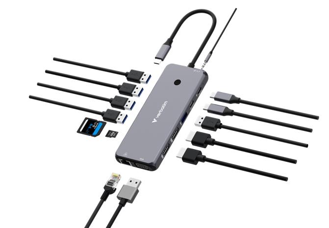 Verbatim CMH-14 USB Type-C 5000 Mbit/s Silver – kuva 2/4
