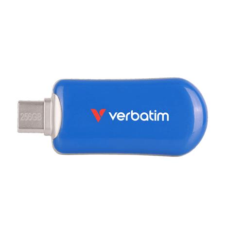 Verbatim Plectra USB-C Flash Drive Blue 256GB – kuva 2/5
