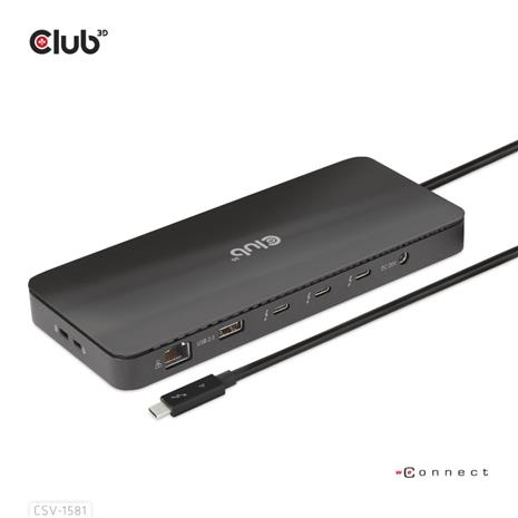 CLUB3D Thunderbolt 4 Certified 11-in-1 Docking Station – kuva 2/6