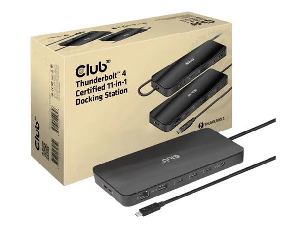 CLUB3D Thunderbolt 4 Certified 11-in-1 Docking Station – kuva 3/6
