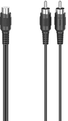 Hama 00205184 audio cable 2 x RCA RCA Black