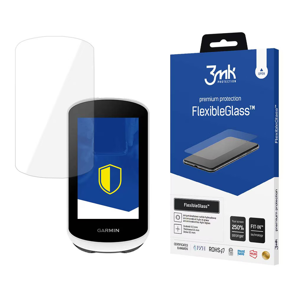 3mk FlexibleGlass™ -hybridilasi Garmin Edge Explore 2 -laitteessa