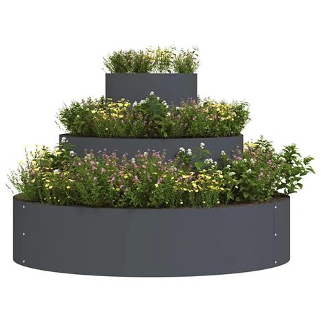 vidaXL Puutarha ruukku Antrasiitti 90 x 90 x 20 cm