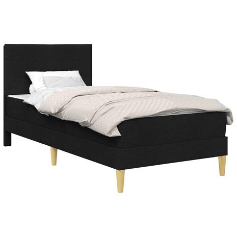 vidaXL Sängyn runko Musta 80 x 200 cm Polyesteri