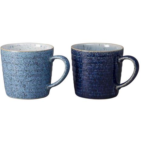 Denby - Studio Uurrettu Muki 40 cl 2 kpl Sininen