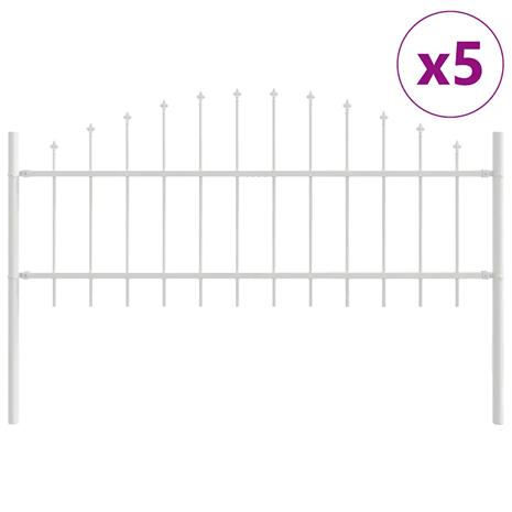 vidaXL Puutarha-aita Woerden 5 pcs Valkoinen