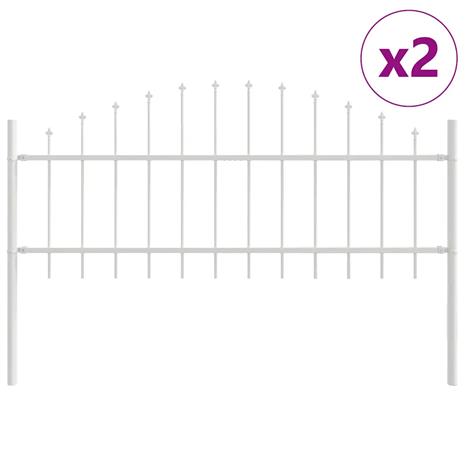 vidaXL Puutarha-aita Woerden 2 pcs Valkoinen
