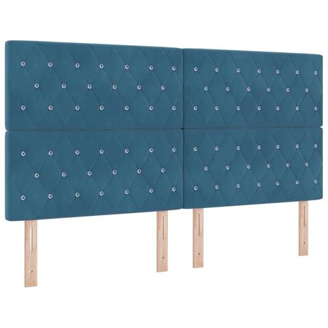 vidaXL LED-pääty LED -nauhavalot Tumma Sininen 180 cm Polyesteri