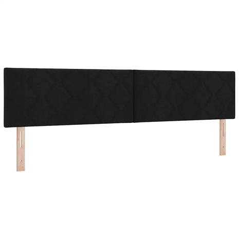 vidaXL Päätylevy Musta 200 cm kangas