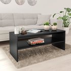 vidaXL Sohvapöytä musta 100x40x40 cm tekninen puu