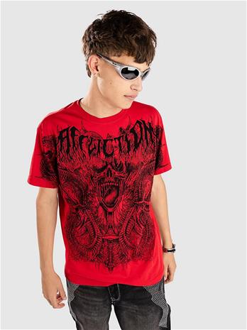Affliction Caustic Abyss T-paita dirty red