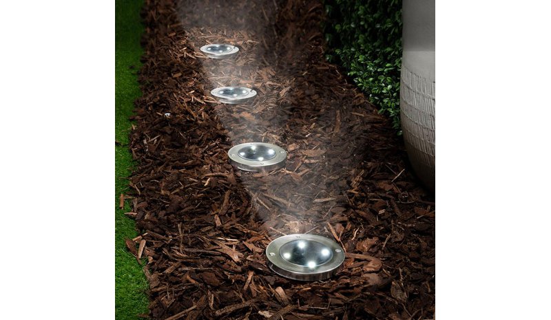 LED-puutarhavalaisinsarja Grundig, 4 kpl.