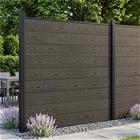 vidaXL Aidat Setti 4 pcs 699 x 186 cm WPC ja alumiini Musta
