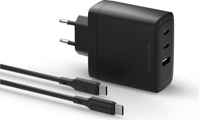 dbramante1928 IT - EU W. Charger - 100W + 2m C-C TPE cable - BLK