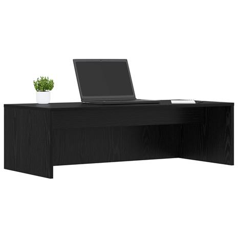 vidaXL Seinäkiinnitettävä Pöytä Musta tammi. 100 x 45 x 30 cm