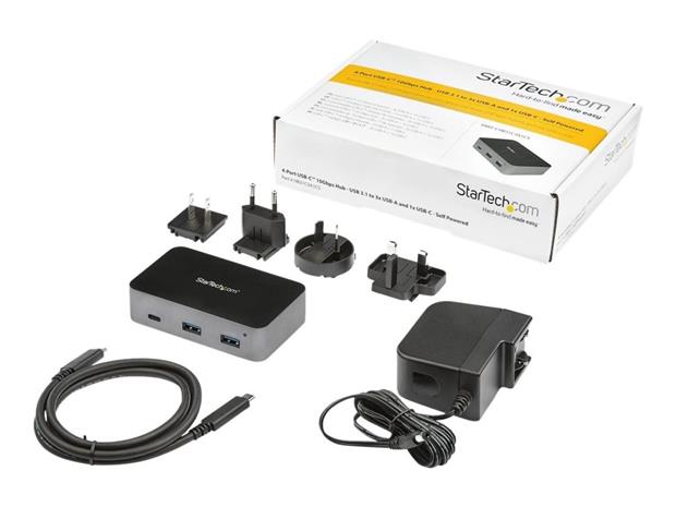 StarTech.com ~4-Port USB-C™ Hub 10 Gbps - 3x USB-A & 1x USB-C - Powered