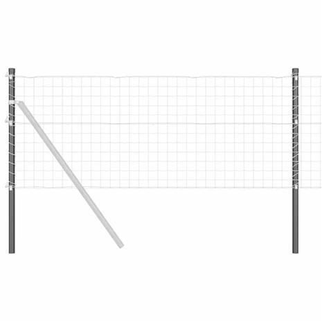 vidaXL Aidan pylväät 12 pcs Harmaa 110 cm Jauhemaalattu teräs