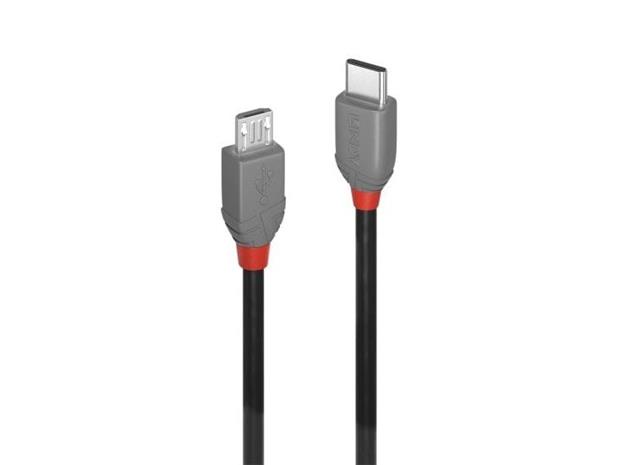 Lindy Anthra Line - USB-C cable - 24 pin USB-C to Micro-USB Type B - 3 m