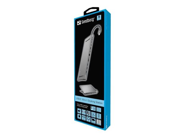 Sandberg USB-C 10-in-1 Docking Station