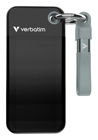 Verbatim Pocket SSD USB 3.2 Gen 2 2TB Black/Grey